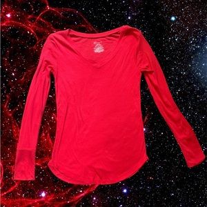 Red long sleeve shirt